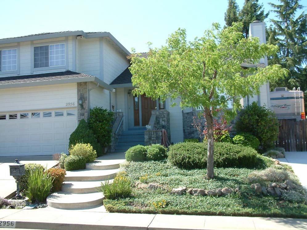 Gently Sloping Front Entry