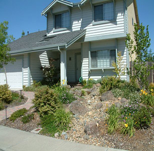 Residential Creek Bed Garden